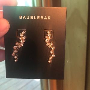 BaublaBar sparkling ear crawlers, never worn
